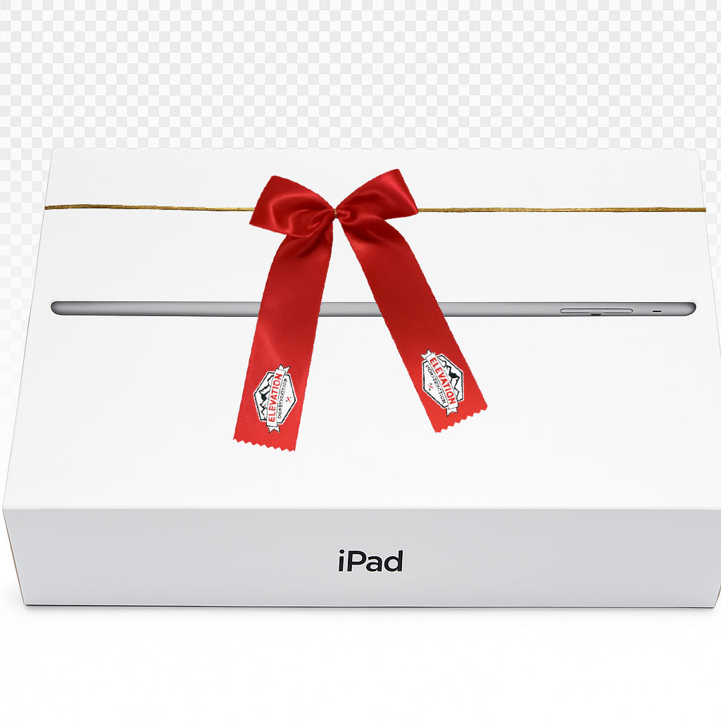 Sublimated and Hot Stamp Satin Gift Bows With Gold Elastic