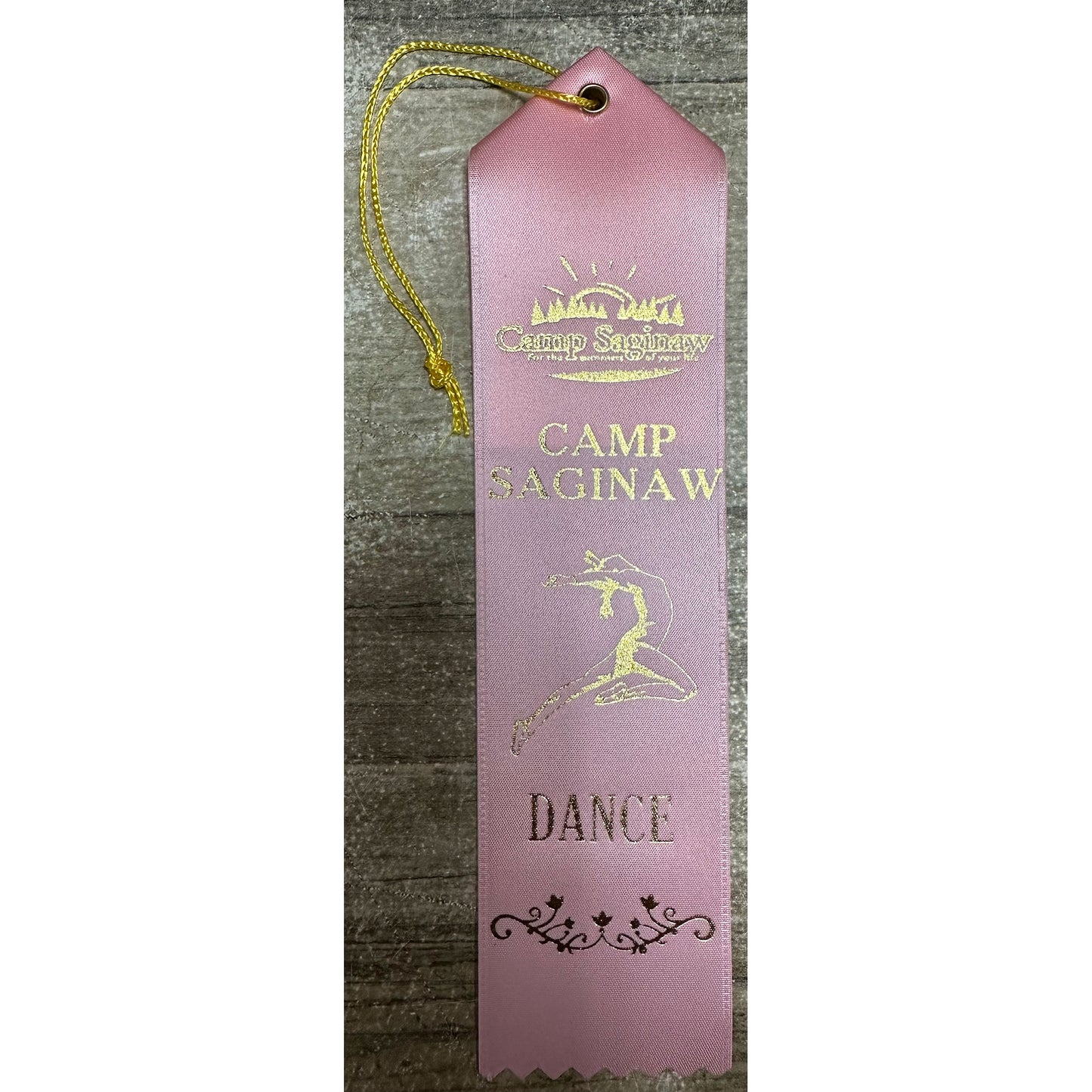 2"x 8" CUSTOM AWARD RIBBON WITH EYELET, STRING AND EVENT CARD