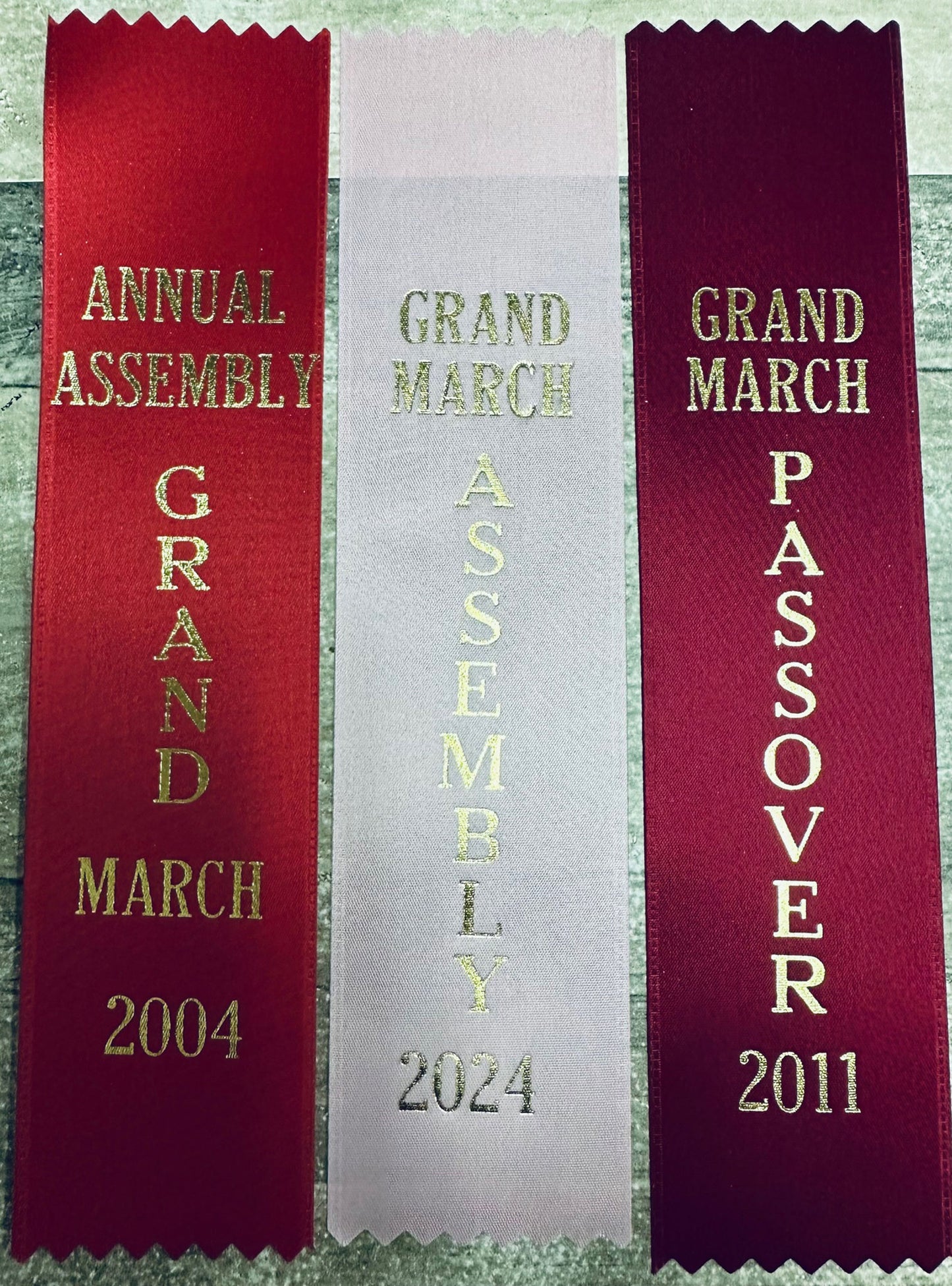 Custom Award Ribbon - One Color 2" Width