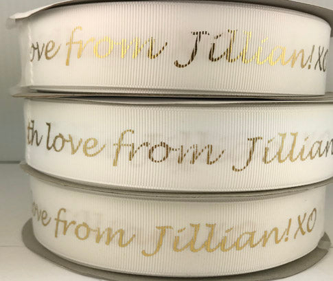 7/8" Grosgrain Printed Ribbon By The Roll