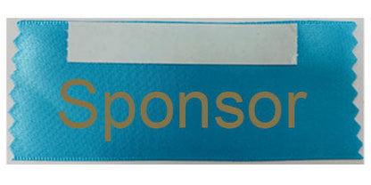 Custom Name Badge Ribbon - One Color 2" Width