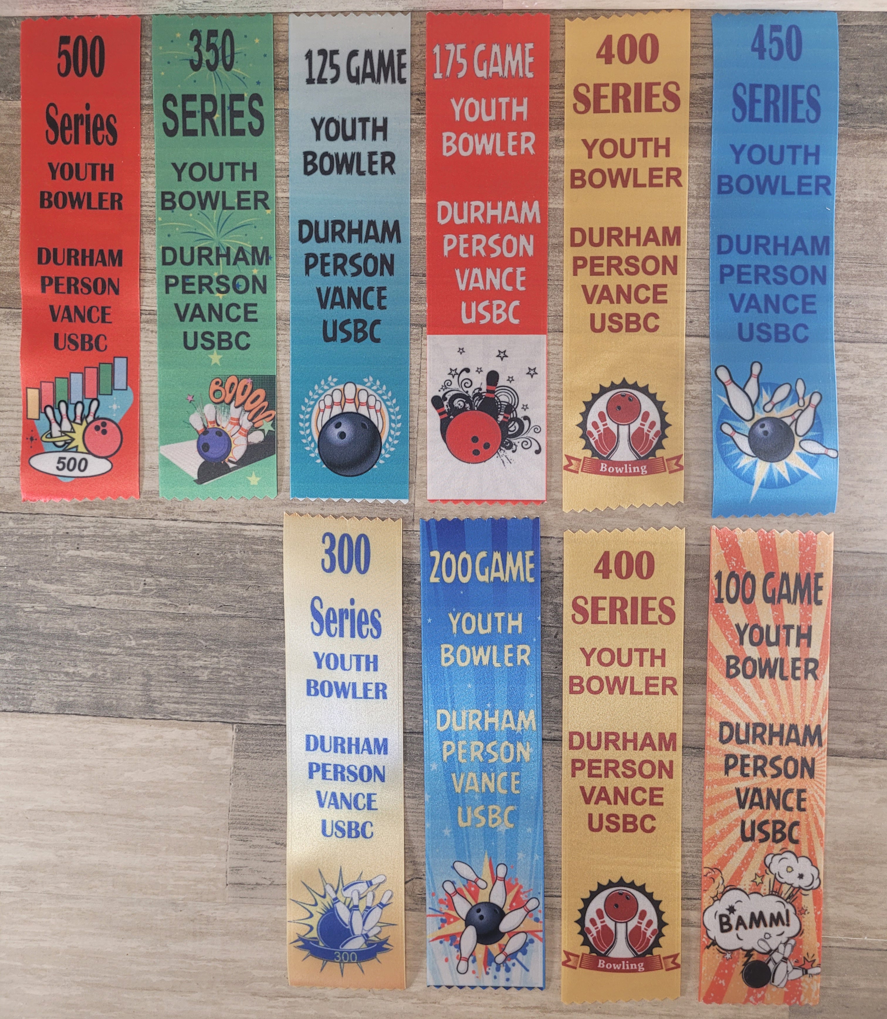 Recorder Ribbon Ranking Color Custom Award Ribbon – FULL COLOR (2
