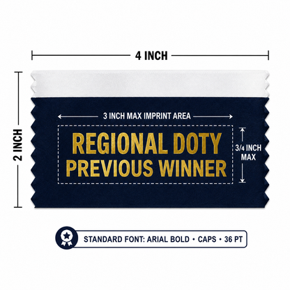 TEST   Custom Hot Stamp Name Badge Ribbons – FREE Standard Setup & Competitive Pricing