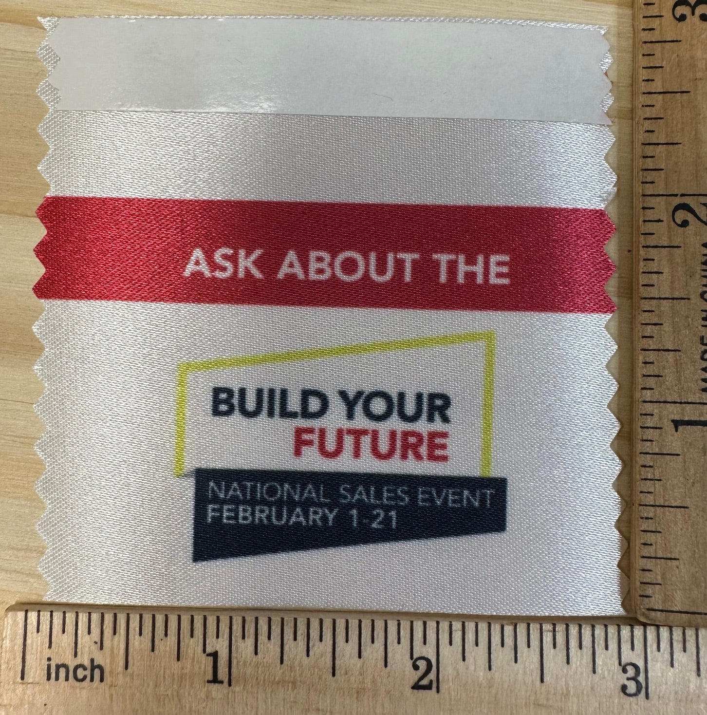 Custom Name Badge Ribbon FULL COLOR 3 Width X 3 Height Ribbonking custom-name-badge-ribbon-full-color-3-width-x-3-height-ribbonking