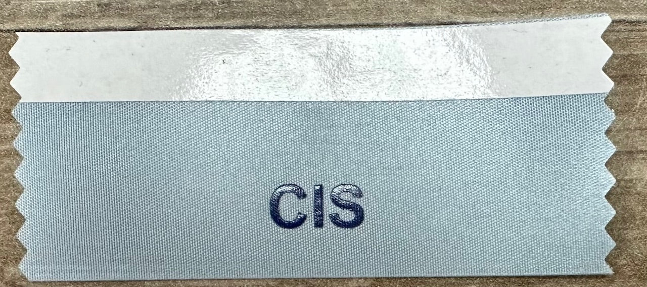 Custom Name Badge Ribbon - One Color 1-5/8" Width