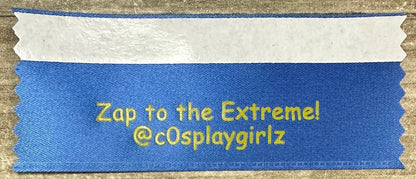 Custom Name Badge Ribbon - One Color 1-5/8" Width