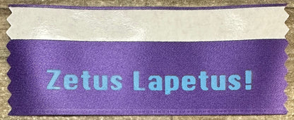 Custom Name Badge Ribbon - One Color 1-5/8" Width