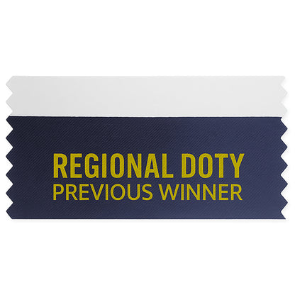 Custom Name Badge Ribbon - One Color 1-5/8" Width
