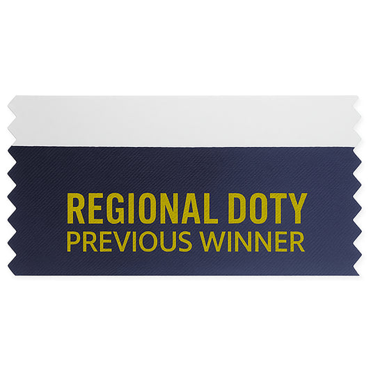 Custom Name Badge Ribbon - One Color 2" Width
