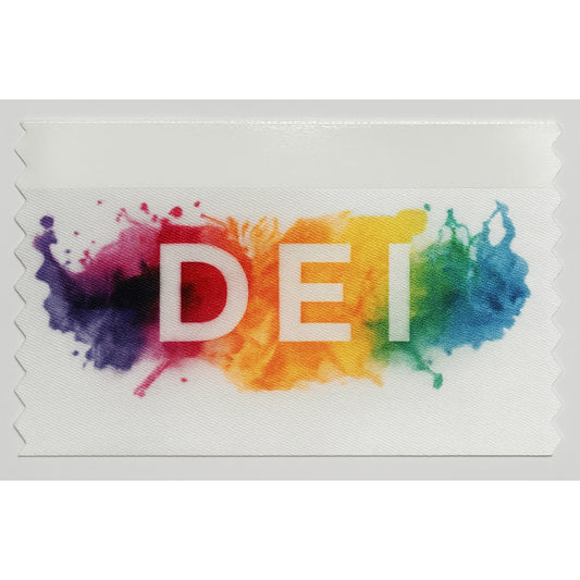 Custom Name Badge Ribbon - FULL COLOR Width 1 5/8"