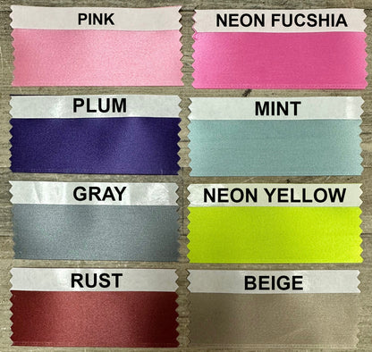 Custom Name Badge Ribbon - One Color 1-5/8" Width