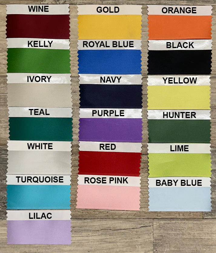 Custom Name Badge Ribbon - One Color 1-5/8" Width