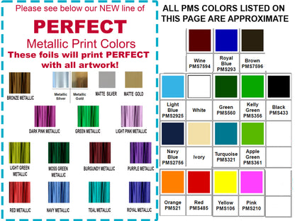 Custom Name Badge Ribbon - One Color 2" Width