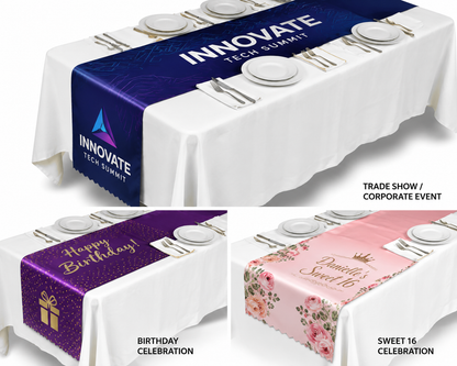Custom Satin Table Runners