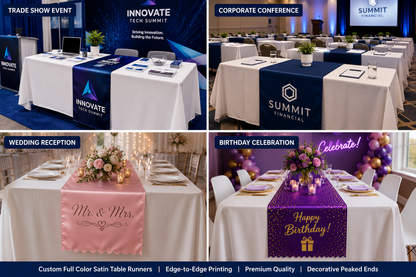 Custom Satin Table Runners