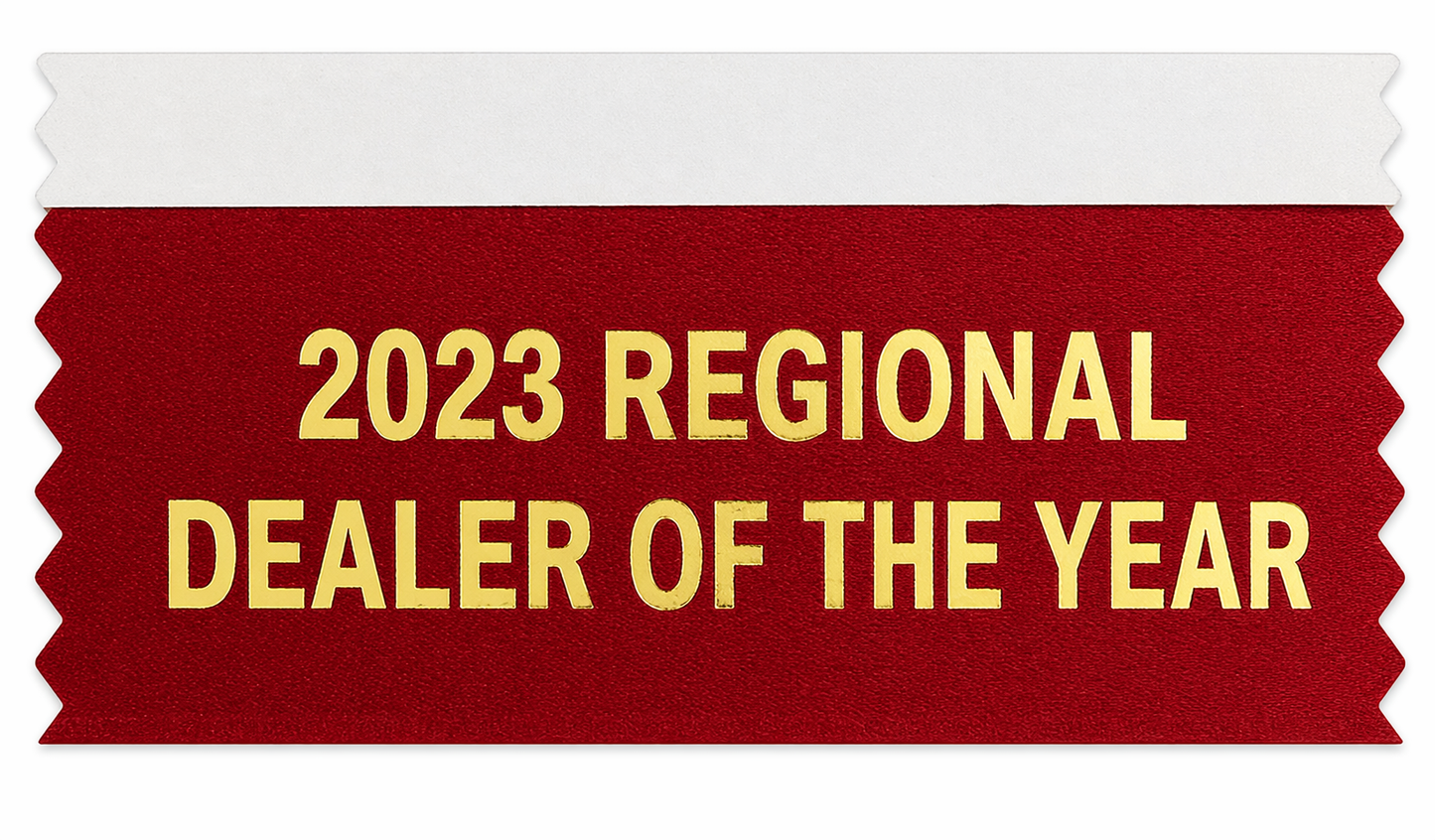Custom Name Badge Ribbons – 2" Width (Hot Stamp) – NO SETUP CHARGES