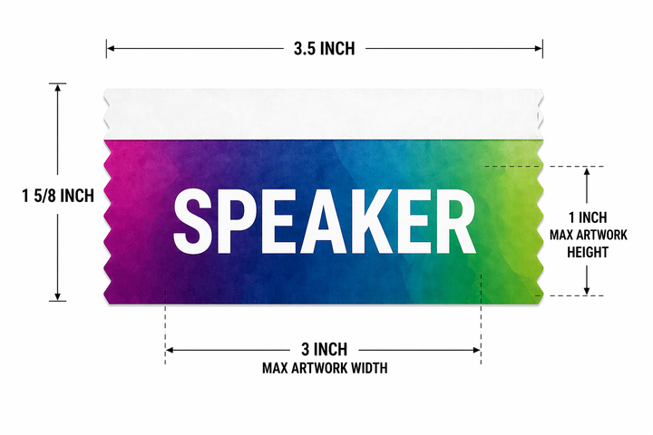 Name Tag Riben Name Badge Ribbon - NO SETUP CHARGES – ribbonking