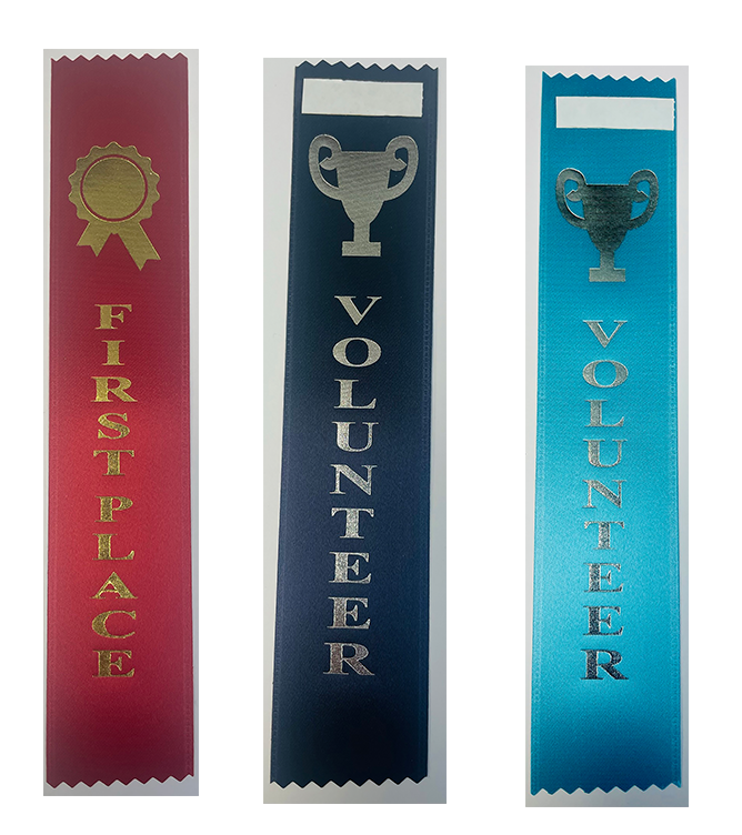Custom Award Ribbon - One Color 2