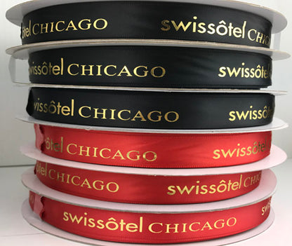 5/8" Satin Printed Ribbon By The Roll