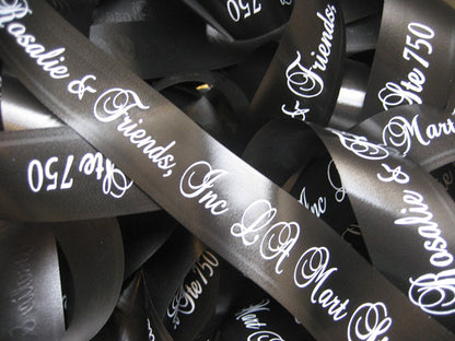 5/8" Acetate Printed Ribbon By The Roll