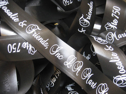 7/8" Acetate Printed Ribbon By The Roll