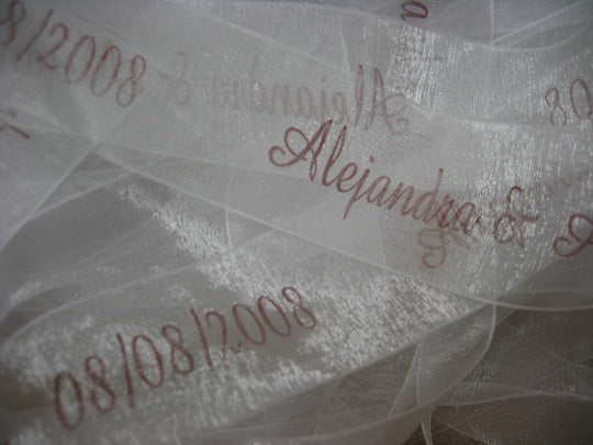 1 1/2" Organza Printed Ribbon By The Roll