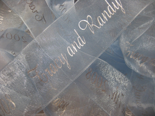 5/8" Organza Printed Ribbon By The Roll