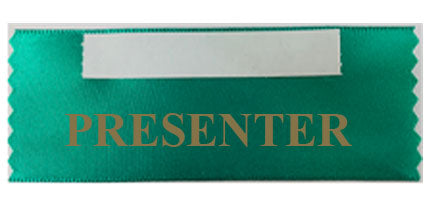 Custom Name Badge Ribbon - One Color 2